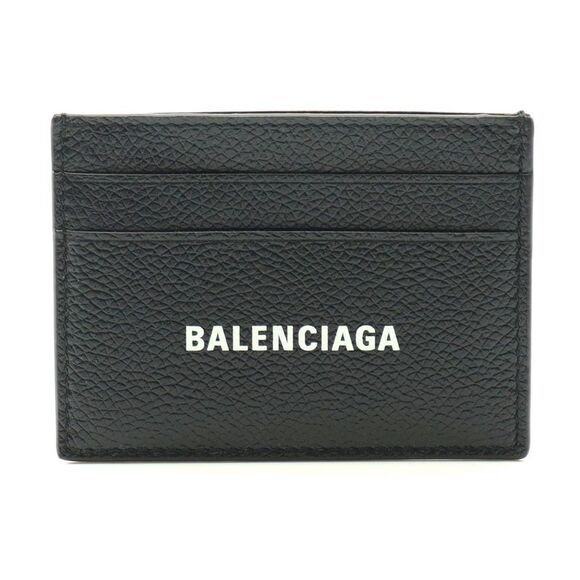 Balenciaga Leather Card Case Black - Picture 1 of 5